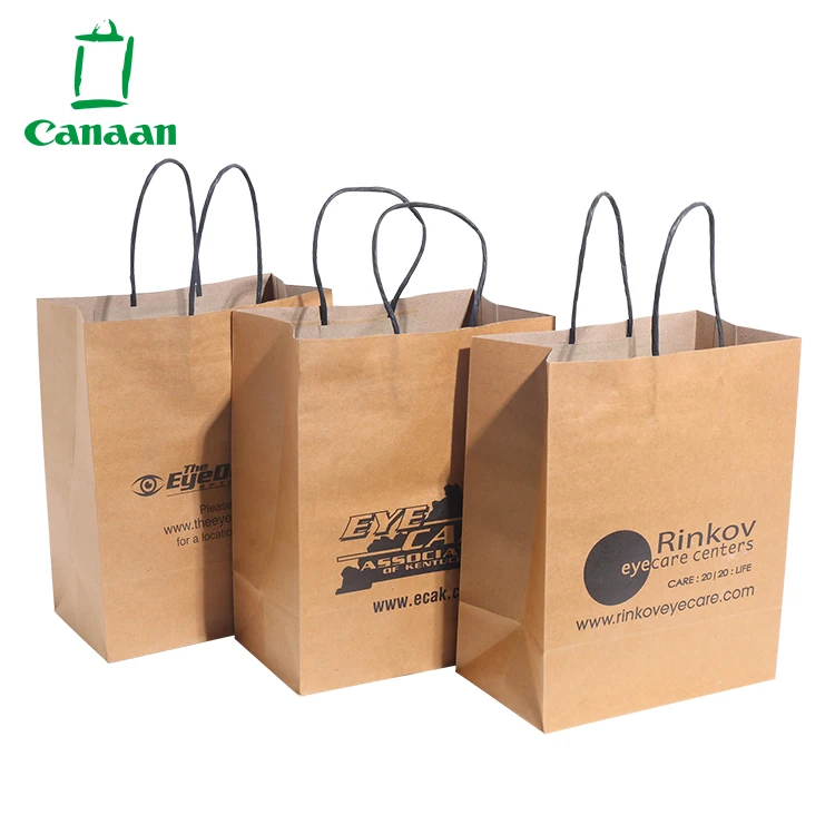 
Custom Printed Biodegradable Food Grade Bread Take Away Fast Food Brown Kraft Paper Bag 
