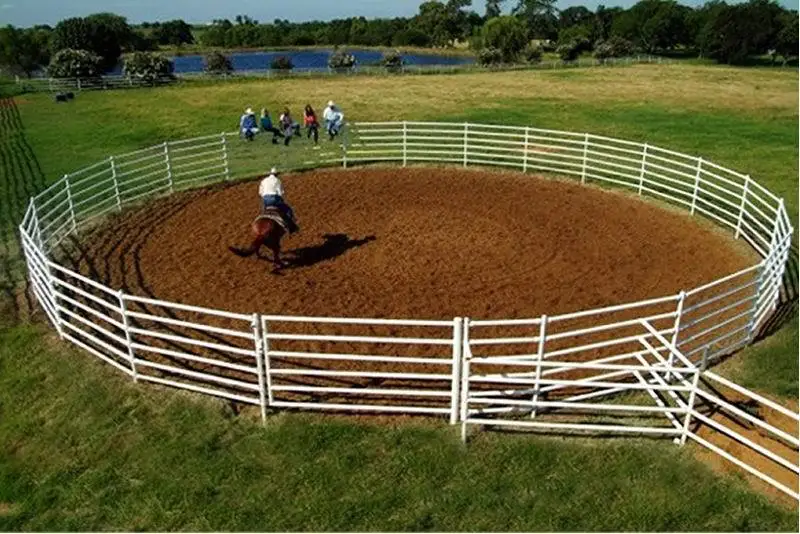 5 Round Pipe Steel Fence Panels Livestock For Cattle Corral Sheep On