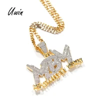 

Uwin Motivation By Money Statement Pendant Gold Chain Stainless Steel Necklace Trendy Fashion Jewelry Unisex Wholesale Gifts