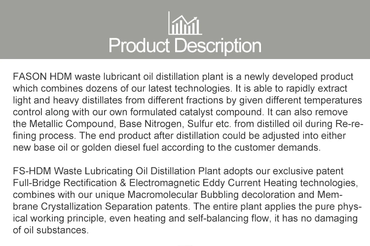 WIDE SELECTION used engine oil recycling plant With desulfuring function