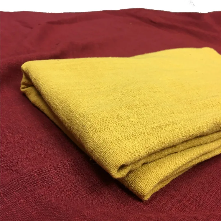 
2018 cotton linen blend fabric woven for clothing use cotton linen 