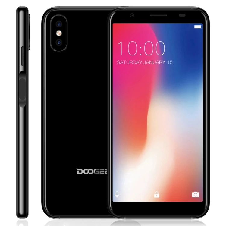 

5.5 Inch Drop Shipping Unlocked Black DOOGEE X55 Mobile Phones RAM 1GB ROM 16GB Android 7.1 3G Network Smart Cell Phone