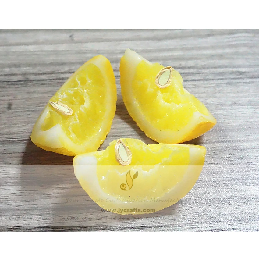 WHK Fetta di Limone Artificiale da 12 Pezzi Modello di Frutta Artificiale Finta Fetta di Limone e Lime Fetta di Limone Finta Decorazione 