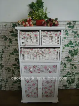 Wooden Bedroom Storage Wall Cabinet 3 Wicker Drawers And 3 Doors Buy Wooden Storage Cabinet Wicker Drawers Shelf Wicker Drawers Wicker Drawers