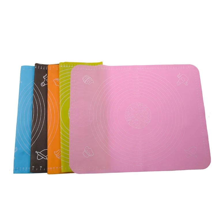 

Custom Silicone Anti-slip Kneading Dough Baking Tools Mat, White,purple,blue,green,pink,orange yellow or customized