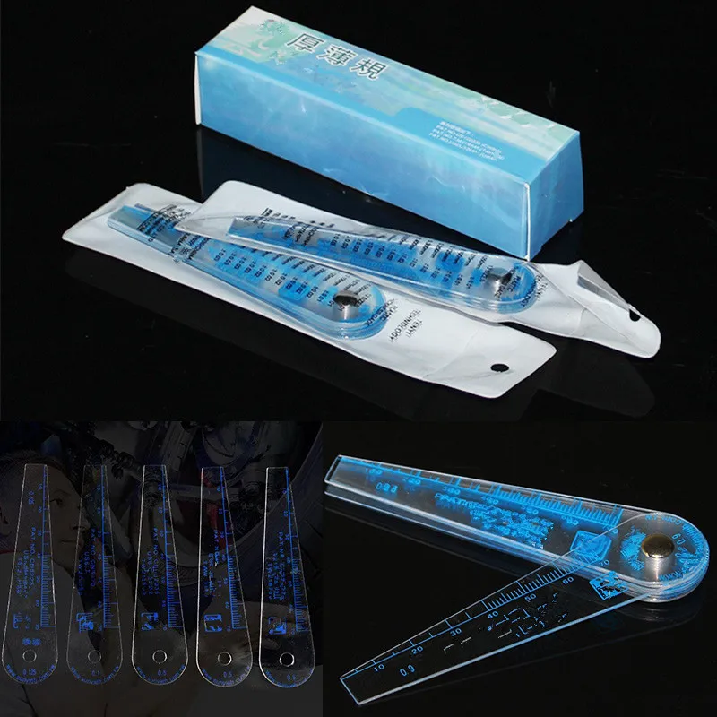 Highprecision Plastic Thickness Gauges Plastic Feeler Gauge 13pieces(0