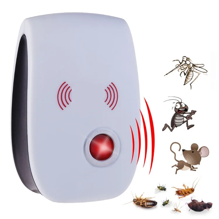 

2021 factory New Electronic Ultrasonic Anti Mosquito Insect Pest Mouse Repellent Repeller, White+pink