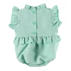 Infant Baby Girl fly sleeve linen Romper Toddler Clothes newborn romper jumpsuit
