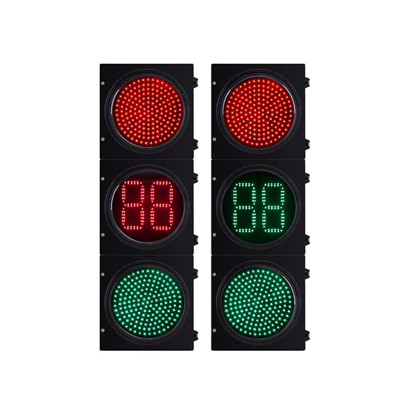  200mm LED Traffic Light 1 Red + Countdown+1