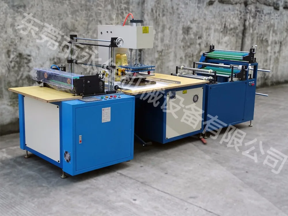 High frequency fully automatic pvc bag making machine