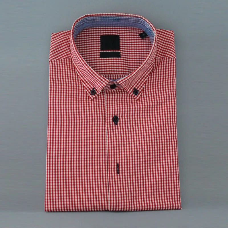 

Slim fit office wear twill fabric men' plaid shirt, Solid/colorful