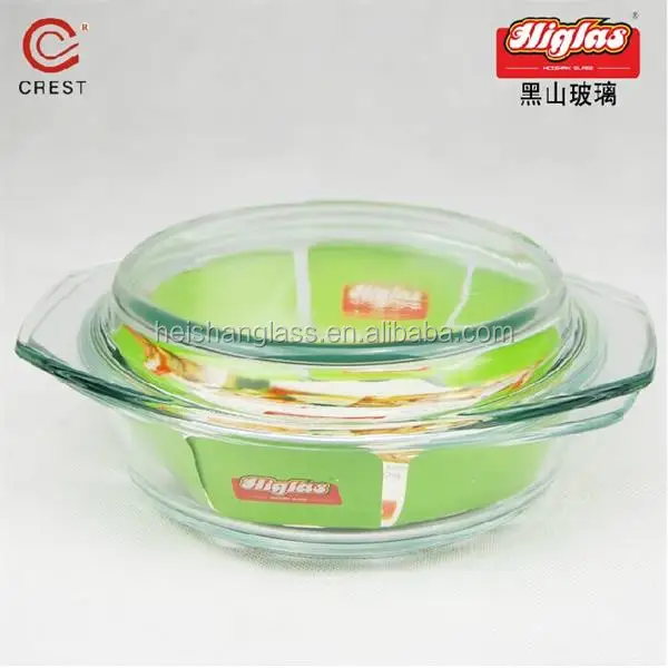 
Hot Sale Eco friendly 1.0lL Round Borosilicate Glass Casserole for Kitchen Cooking Manufacturer Wholesale 