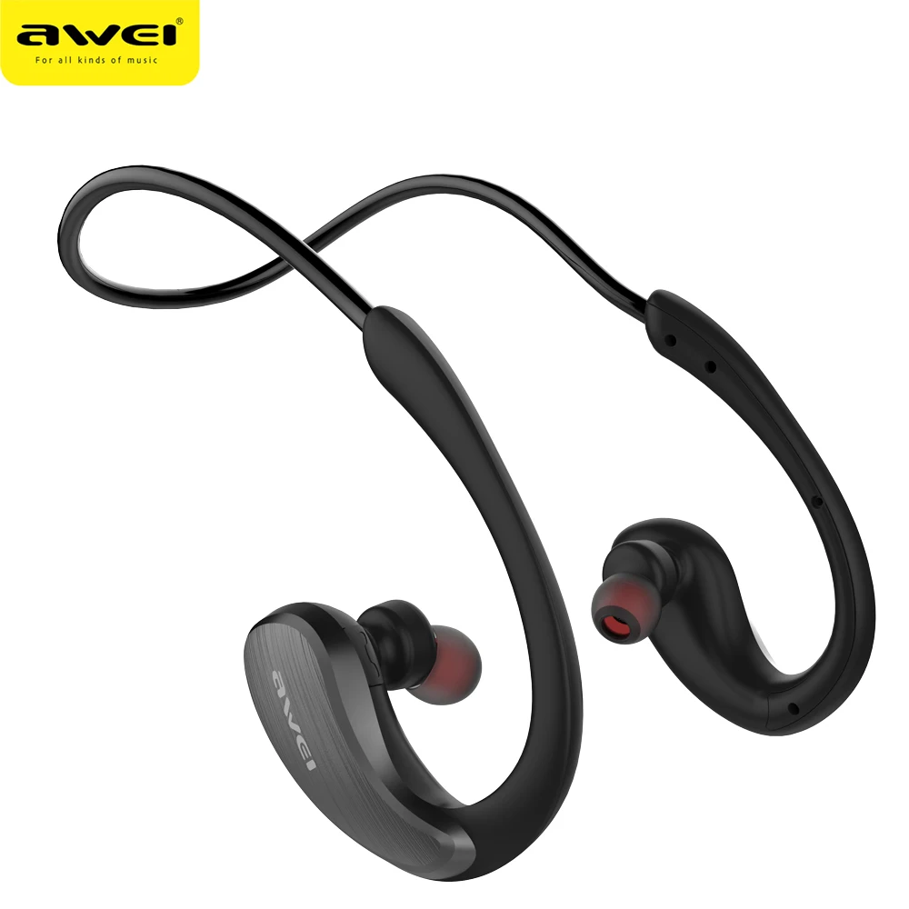 

AWEI A885BL Latest 2017 IPX5 Noise Cancelling Waterproof Sport Wireless Bluetooth Headphones