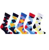 Rainbow Diamond-shaped Dress Socks Design Your Own Hosiery Items