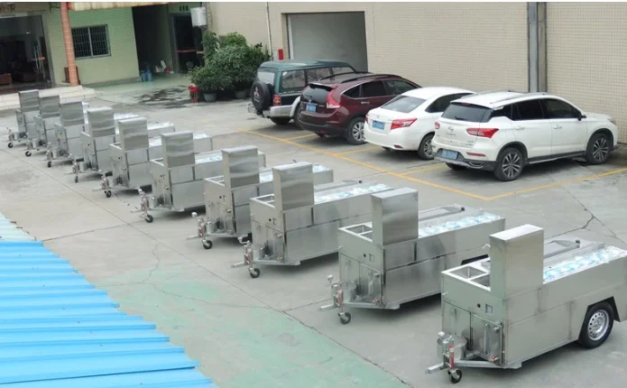 Commercial hot dog cart /Stainless steel Food truck / Snack Food cart