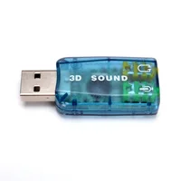 

External USB Sound Card 5.1 Channel Audio Card Adapter 3.5mm Speaker Microphone Earphone Interface for PC Computer