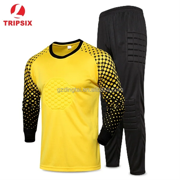 

Customize Kids Padded Soccer Goalkeeper Jersey Shirt Uniform Set