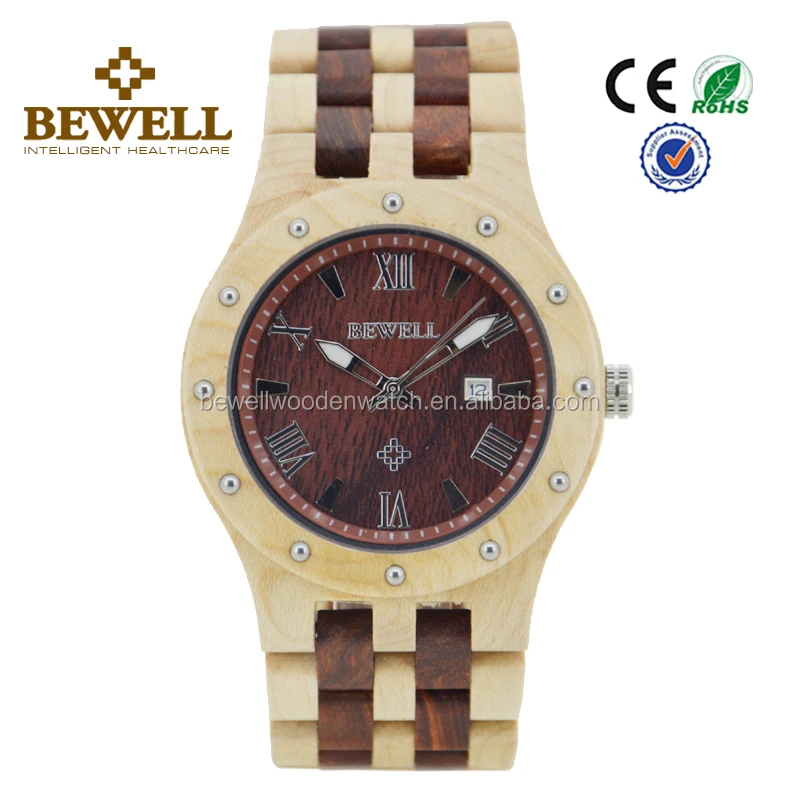 

new product watch men Bewell brand factory revolution watches price