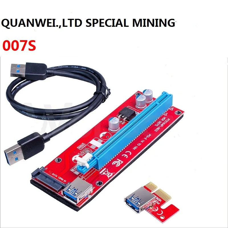 

VER 007S PCIE stock USB3.0 mining dedicated PCI-E 1X to 16X extension cable extension cable 60, N/a