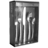 20 Piece Silverware Set For 4, Modern Hammered Design Flatware Set, Stainless Steel dinnerware set Dishwasher Safe