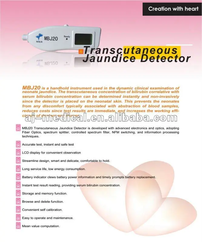 Handheld Rapid Test Jaundice Meter Mbj20 / Ce Proved With High Quality