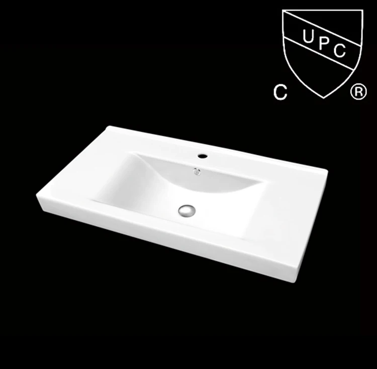 Porcelain Sink Cabinet Vitreous China Sn1538 90 Bar On