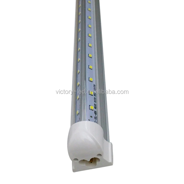 Factory Wholesale 120lm/w Ac85-265v T8 Led Tube 4ft 5ft 6ft 8ft V shape led tube light