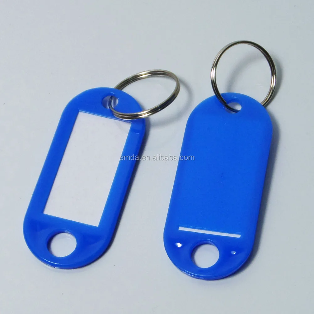 China Supplier Mini Cheap Bulk Plastic Colorugl Plastic Key Tags With