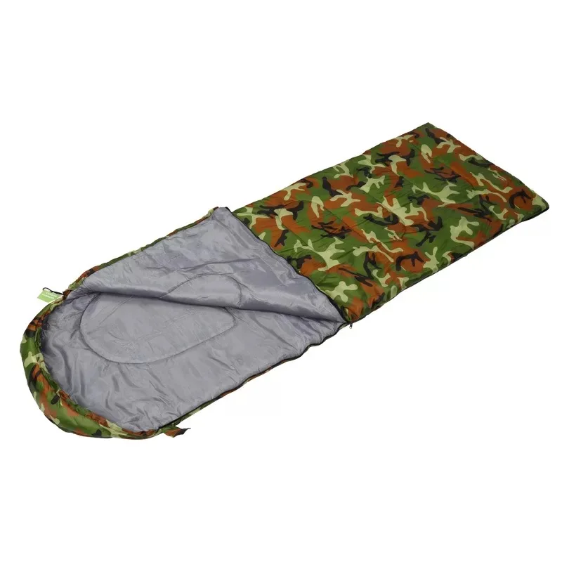 便携式野营迷彩军用户外成人旅行轻便折叠防水单袋睡袋
