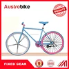 Titanium alloy fixed gear bike with european components for sale with leather saddle