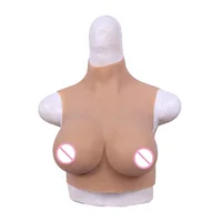 

70C Cup breast for transvestite Realistic Feeling of contact Adhesive Silicone Boob Crossdressing Breast