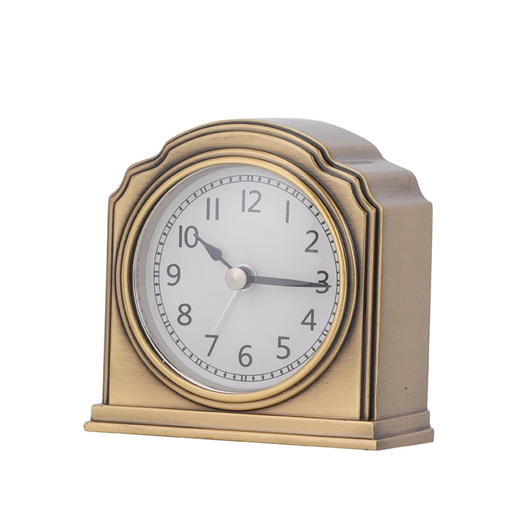 Hot sale Hotel  Desk Vintage Metal Alarm Clock