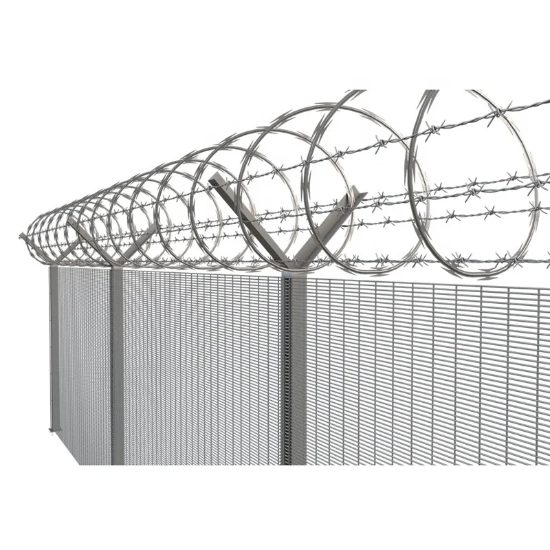 

Safety Galvanized/ PVC Coated 358 Security Welded Wire Mesh Anti-climb Fence Panel, Green, customized