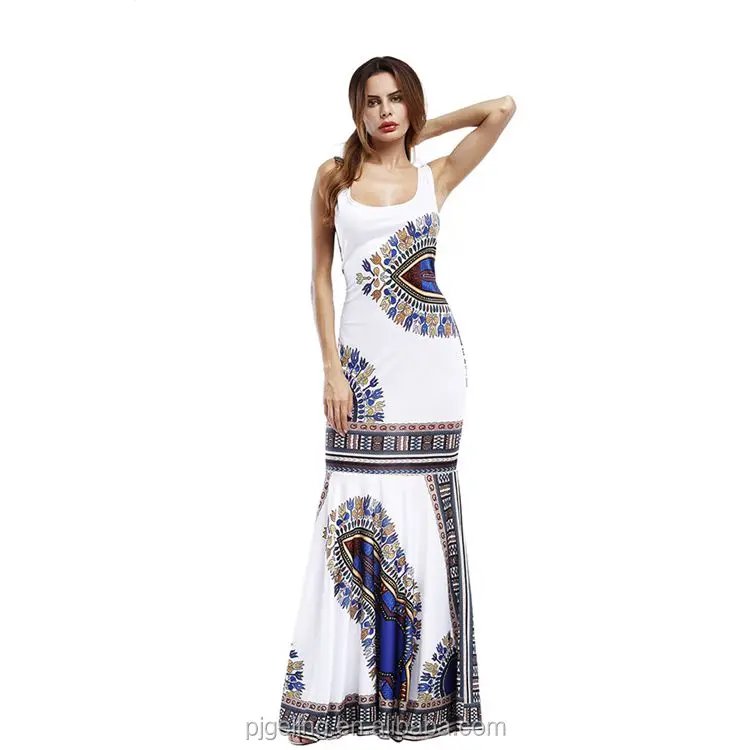 

open sexy girl full photo printing pattern beach bandage dress, As the picture
