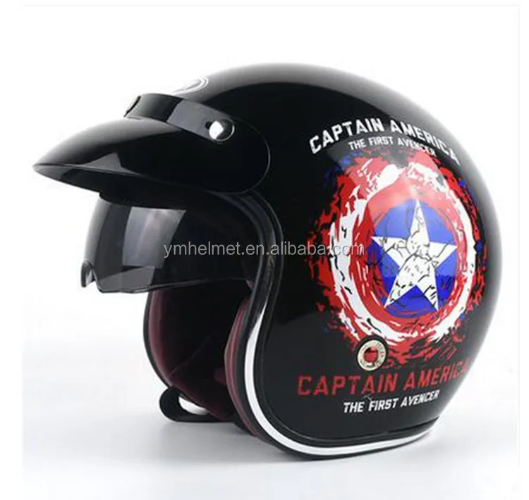 Helmet Motorcycle Dot Approved Classic Design Open Face Helmet Jet