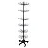 Wholesale Floor Retail Shop Fitting Six Tier Wire Display Rack With Wheels