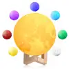 Led night lamp bedroom use creative style USB chargeable 3d moon light