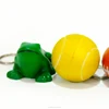 Customize Polyurethane foam OEM 3d rubber PU toy mini soccer stress ball key chain