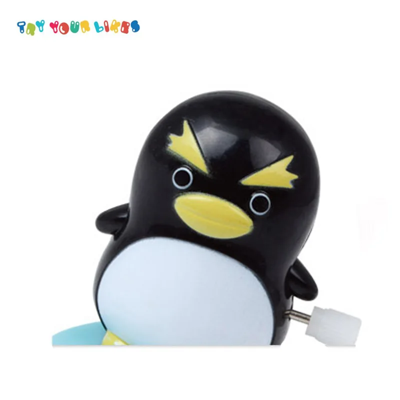 Three Colours Wind Up Walking Penguin Bath Toys For Store Small Gift 
