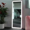 2017 Hot Selling Home Decor Bathroom Use Clothes Store Dressing Room LED Lighted Full Length Mirror with Frame