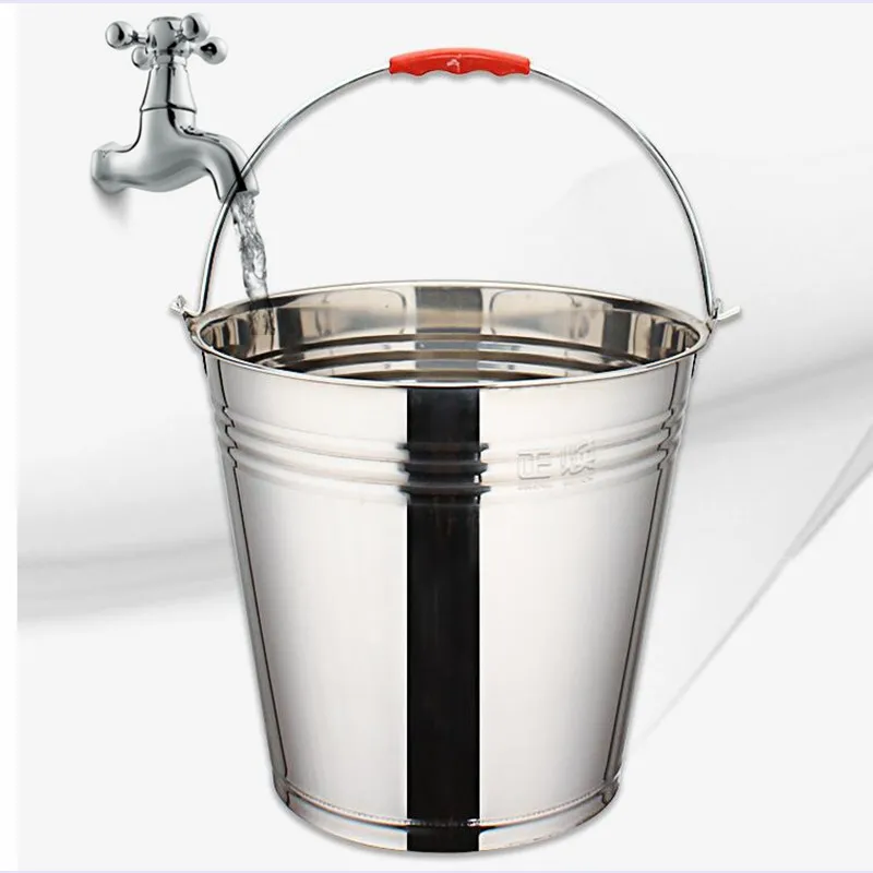 
High quality stainless steel bucket 20l metal bucket water bucket milk buckett for family industrial hotel school  (60831573080)