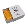 Custom logo luxury jewelry packaging box print empty slide drawer gift cardboard rigid box for skincare makeup