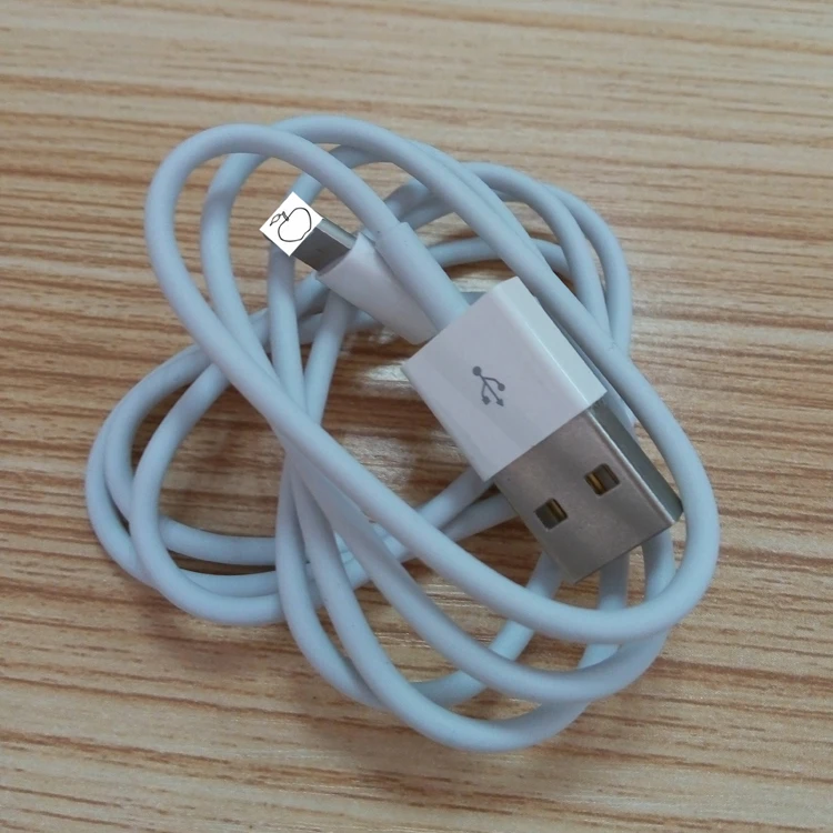 

2A current with foil USB charging cable for iPhone usb data cable fast charge 8pin USB cable for Apple, White