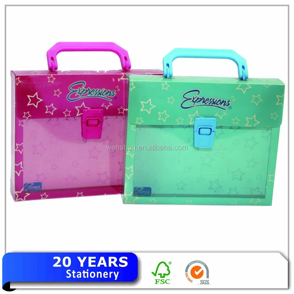 High quality plastic document box with handle