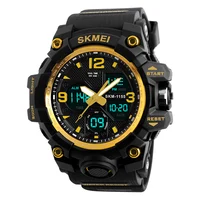 

LED Digital Dual Time Zone Sport Wrist Watches For Men