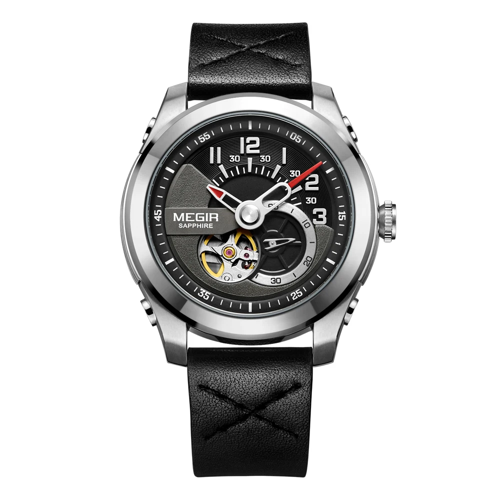 

Megir Multi Functions Automatic Mechanical Watch 30m Waterproof Stainless Steel Wrist Watches for Men