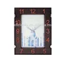 Classic Western Square Face Office Plastic Peligious Decorative Wall Clock