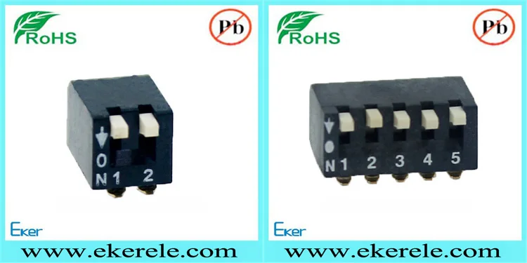 8 Position 16 PIN SMD DIP Switch Piano
