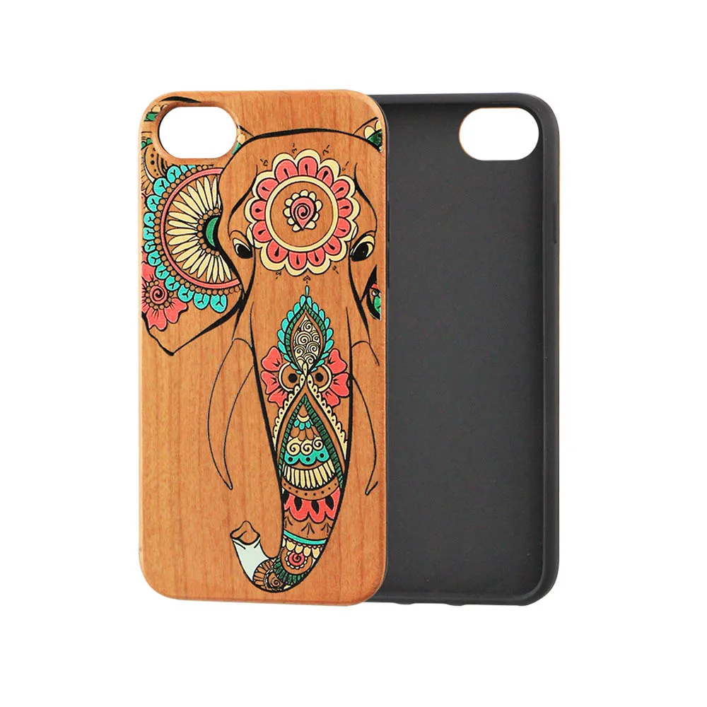 

Blank Phone Case For iPhone 7 Plus Printing Phone Case Wooden Mobile Accessories, N/a