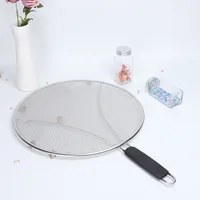 

Grease Splatter Screen for Frying Pan 13" - Stops 99% of Hot Oil Splash - Protects Skin from Burns - Splatter Guard for Cooking